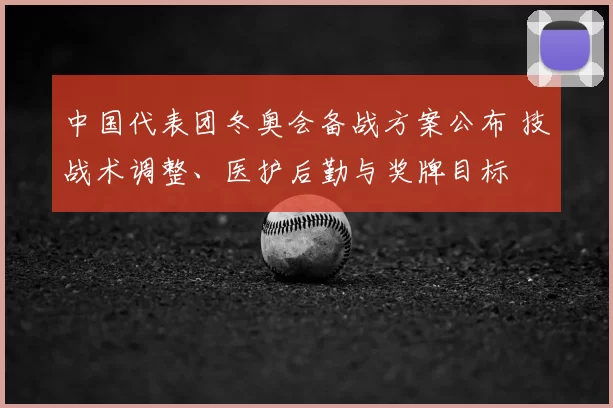 中国代表团冬奥会备战方案公布 技战术调整、医护后勤与奖牌目标